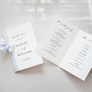 Ellesmere Wedding Zeremony Program Programm