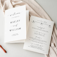 Ellesmere Wedding Zeremony Program