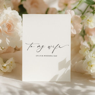 Ellesmere zum Hochzeitstag meiner Ehefrau Karte