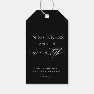 EllesmereIn Black Sickness Wealth Lottery Hochzeit Geschenkanhänger