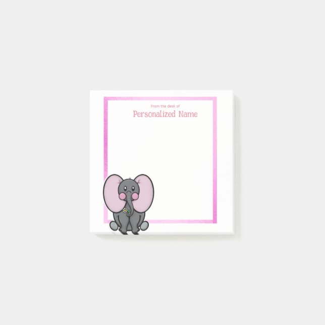 Ellie Phant Frame Post-it Klebezettel (Vorderseite)