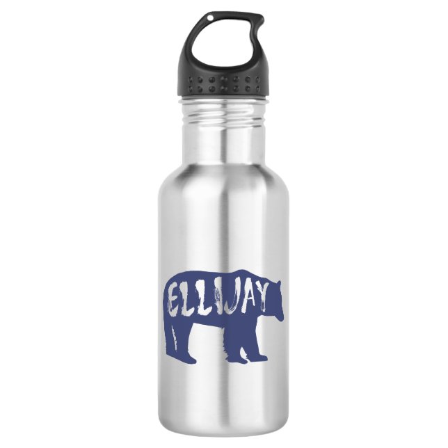 Ellijay Georgia Bear Edelstahlflasche (Vorderseite)