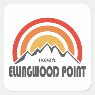 Ellingwood Point Quadratischer Aufkleber