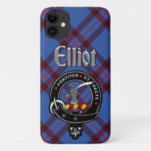Elliot Clan Abzeichen & Tartan Phone Case