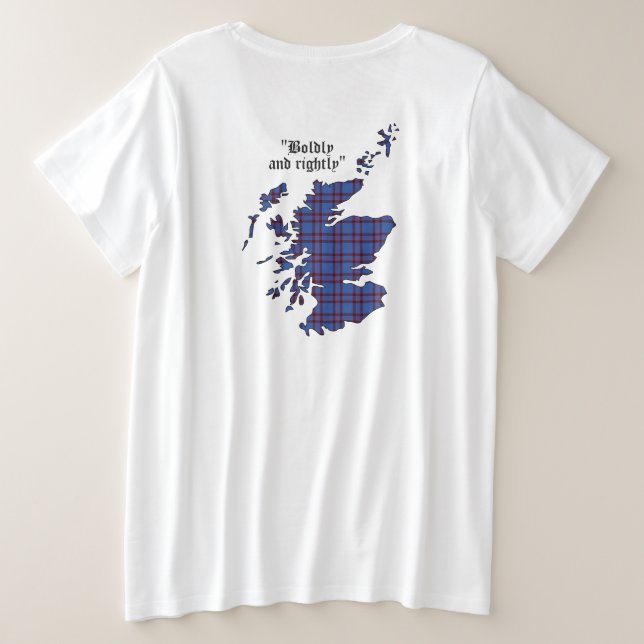 Elliot Clan Abzeichen Women's Große Größe T-Shirt (Design Rückseite)