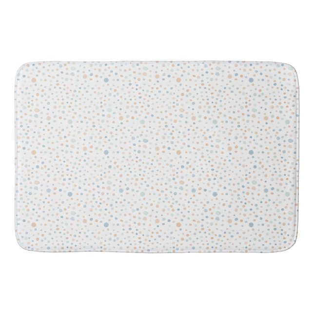 Elliot Confetti Watercolor Dots Badematte (Vorderseite)