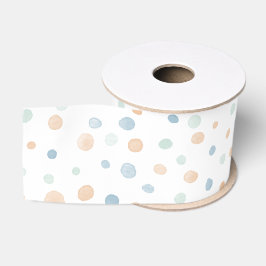 Elliot Confetti Watercolor Dots Ribbon Ripsband