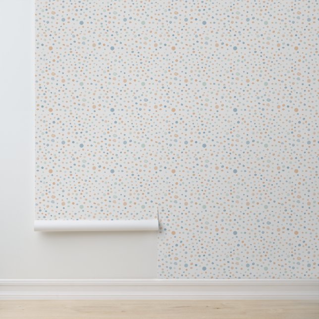 Elliot Confetti Watercolor Dots Tapete (Anwendung)