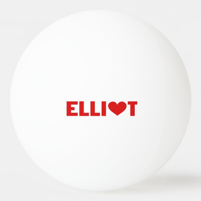 Elliot-Liebe Tischtennisball (Vorderseite)