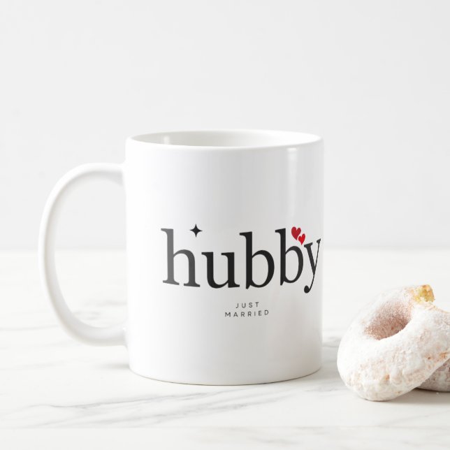 Elliot Ness - Hubby Just Married Mug (Avec donut)