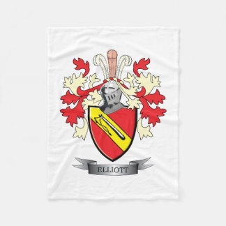 Elliott-Familienwappen-Wappen Fleecedecke