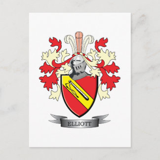 Elliott-Familienwappen-Wappen Postkarte