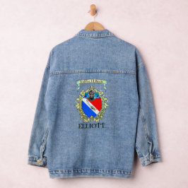 Elliott Wappen Denim Coat for Women Jeansjacke
