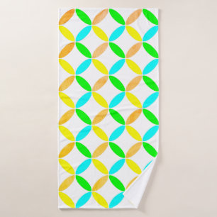 Ellipse Pattern Abstrakt Art Badehandtuch
