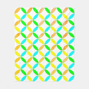 Ellipse Pattern Abstrakt Art Fleecedecke