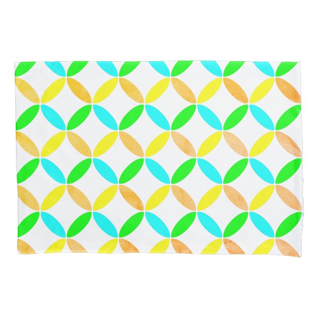 Ellipse Pattern Abstrakt Art Kissenbezug (Vorderseite)