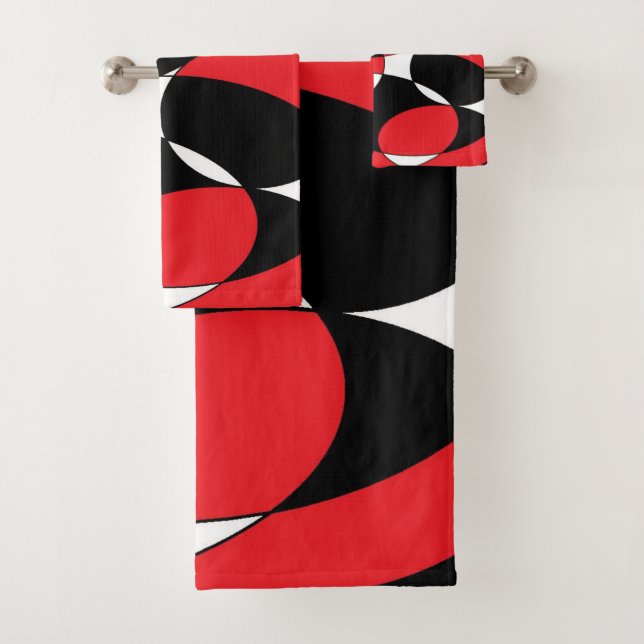 Elliptiques noires, blanches et rouges (En situation)
