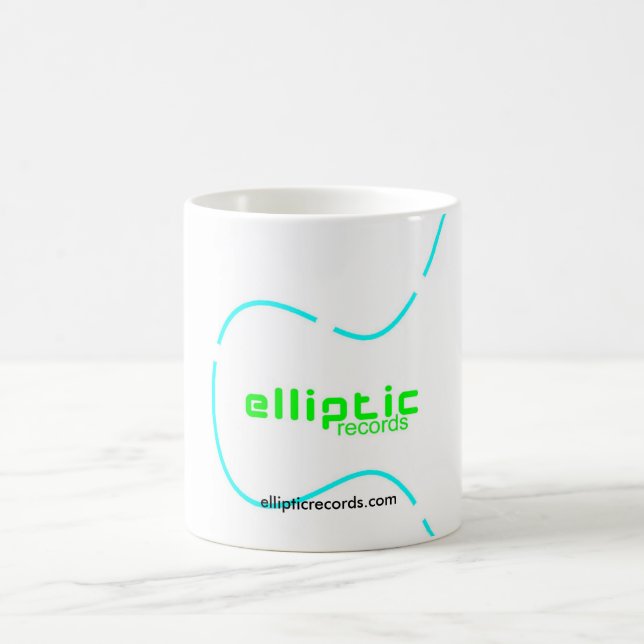Elliptische Plattenen-Tasse Kaffeetasse (Mittel)