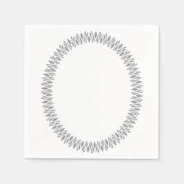 Elliptische Rahmen Napkins Serviette