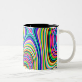 Elliptische Spaß-Tasse Zweifarbige Tasse