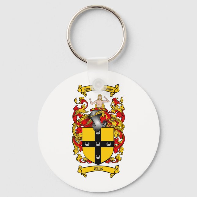 ELLIS-FAMILIENWAPPEN - ELLIS-WappenCOAT Schlüsselanhänger (Vorderseite)
