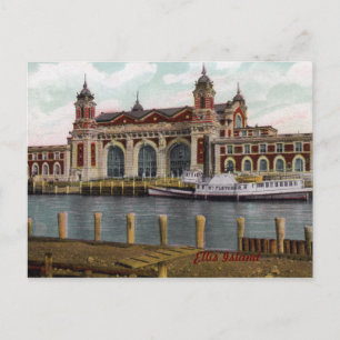 Ellis Island Vintage-Postkarte Postkarte