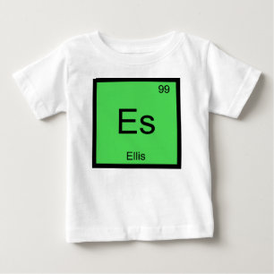 Ellis Name Chemie Element Periodensystem Baby T-shirt