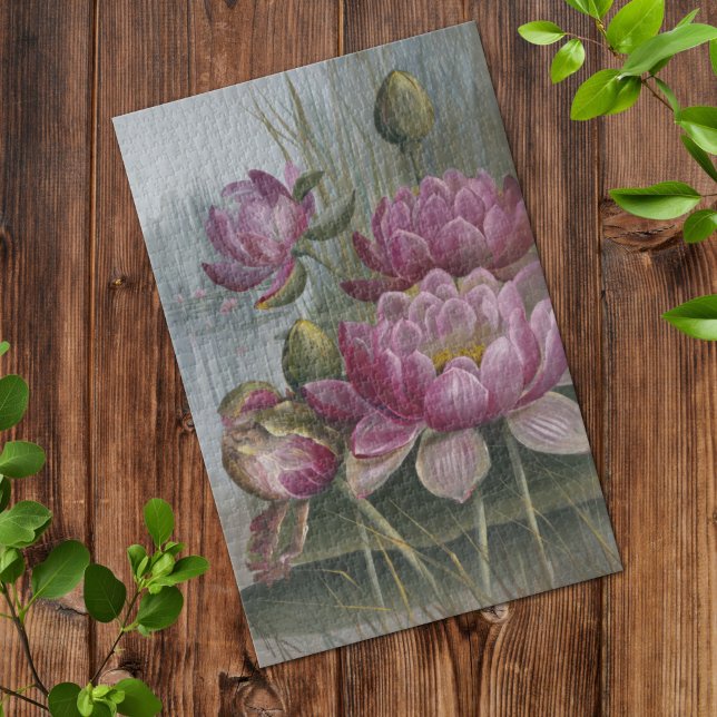 Ellis Rowan Pink Water Lily Vintage Blume (Von Creator hochgeladen)