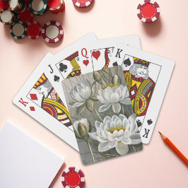 Ellis Rowan White Water Lily Vintage Blume Spielkarten