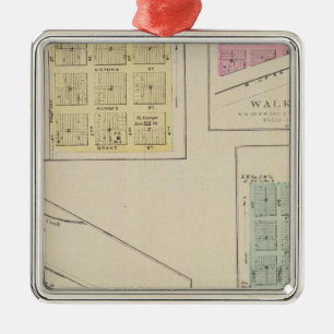 Ellis, Victoria, Wanderer, Herzog, Oakley, Kansas Silbernes Ornament
