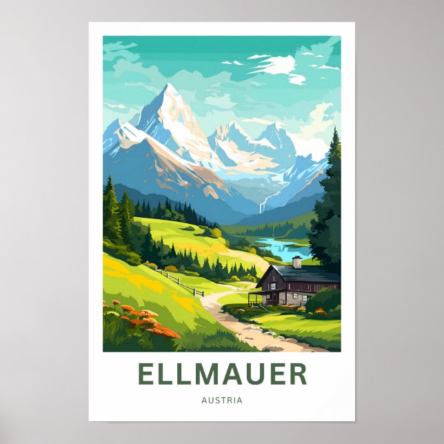 Ellmauer Austria Travel Print Poster (Vorne)
