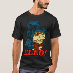 Ello Worm kommen rein und haben eine schöne Tasse T-Shirt
