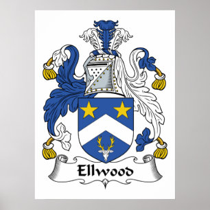 Ellwood Familienwappen Poster