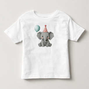 Elly-Elefanten-Custom-Tierparty-Illustration Kleinkind T-shirt