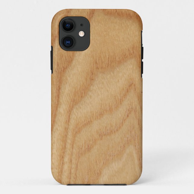 Elm Woodgrain iPhone SE+5/5S Coque (Dos)
