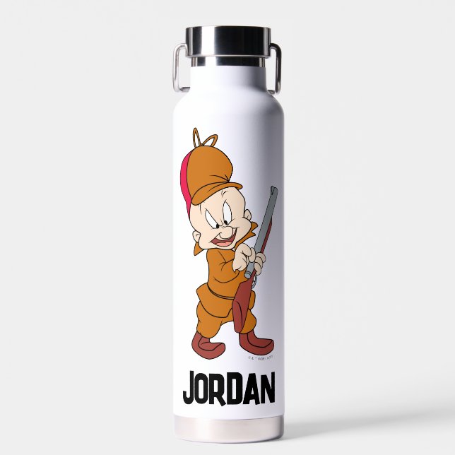 ELMER FUDD™ bereit für die Jagd | Name hinzufügen Trinkflasche (Vorne)