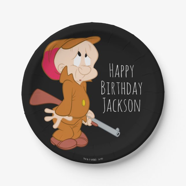 ELMER FUDD™ | Erschütterte Pose Pappteller (Vorderseite)