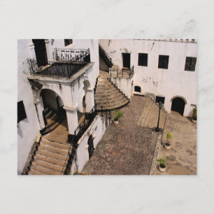 elmina château cour carte postale