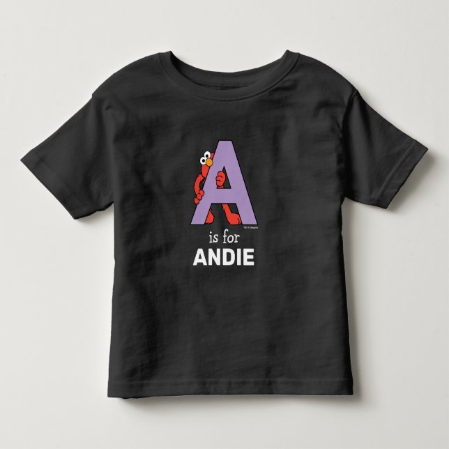Elmo Alphabet | A LILA Kleinkind T-shirt (Vorderseite)