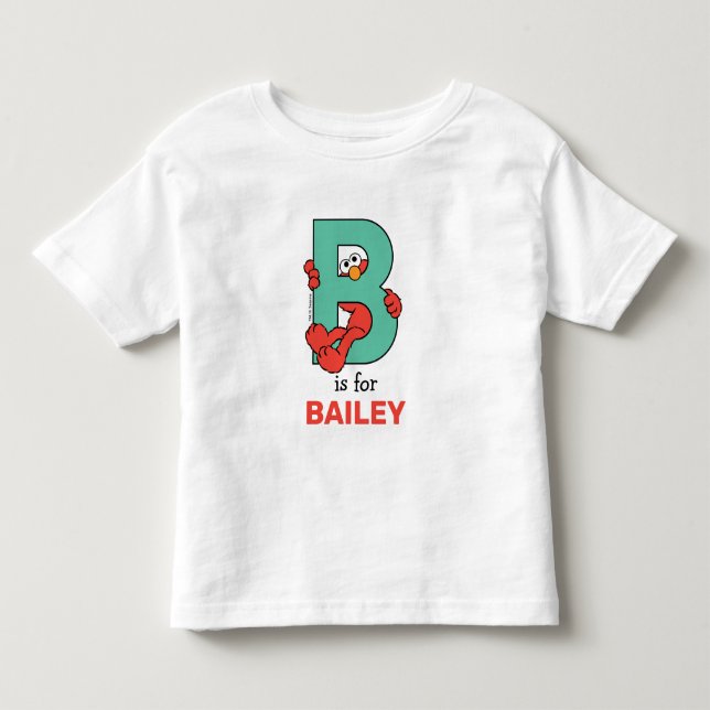 Elmo Alphabet | B AQUAMARIN Kleinkind T-shirt (Vorderseite)