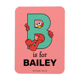Elmo Alphabet   B AQUAMARIN Magnet