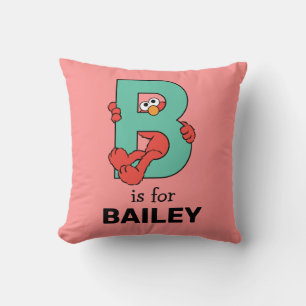Elmo Alphabet   B Türkis Kissen