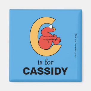 Elmo Alphabet   C Orange Magnet