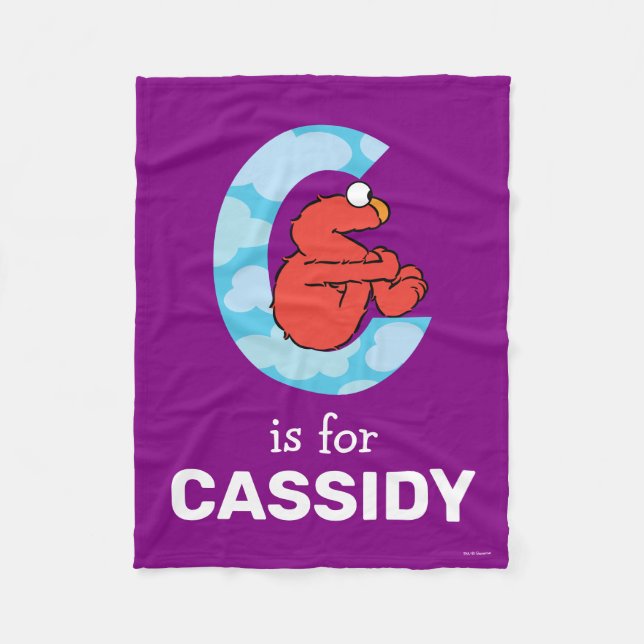 Elmo Alphabet | C Wolken Fleecedecke (Vorderseite)