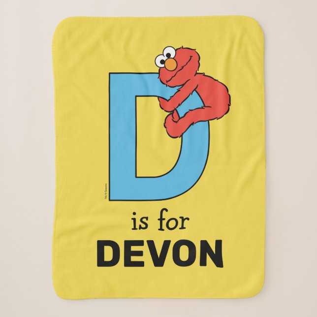 Elmo Alphabet | D Blau Sherpadecke (Vorderseite)