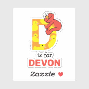 Elmo Alphabet D Duck Aufkleber