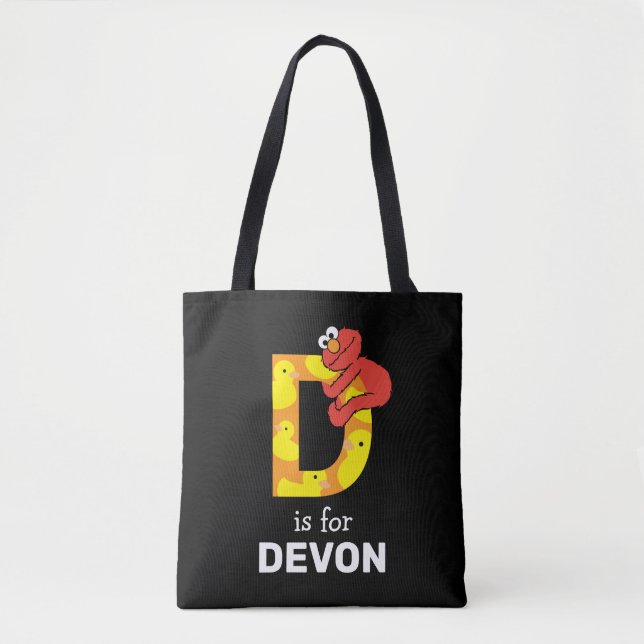 Elmo Alphabet | D Duck Tasche (Vorderseite)