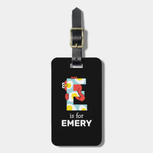 Elmo Alphabet   E Eier Gepäckanhänger