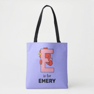 Elmo Alphabet   E Pink Tasche