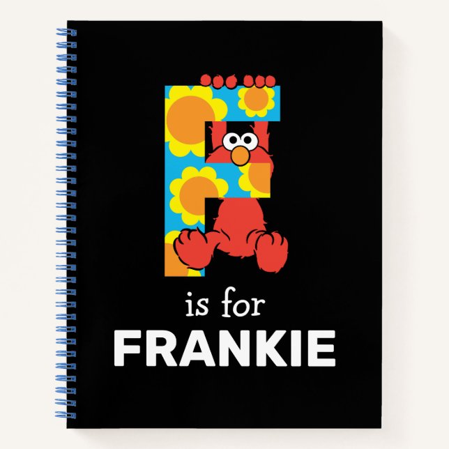 Elmo Alphabet | F BLUME Notizbuch (Vorderseite)